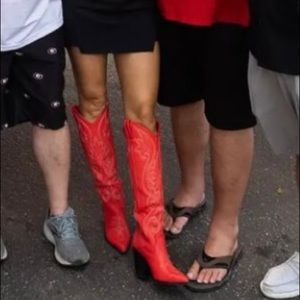 Steve Madden Red Leather boots